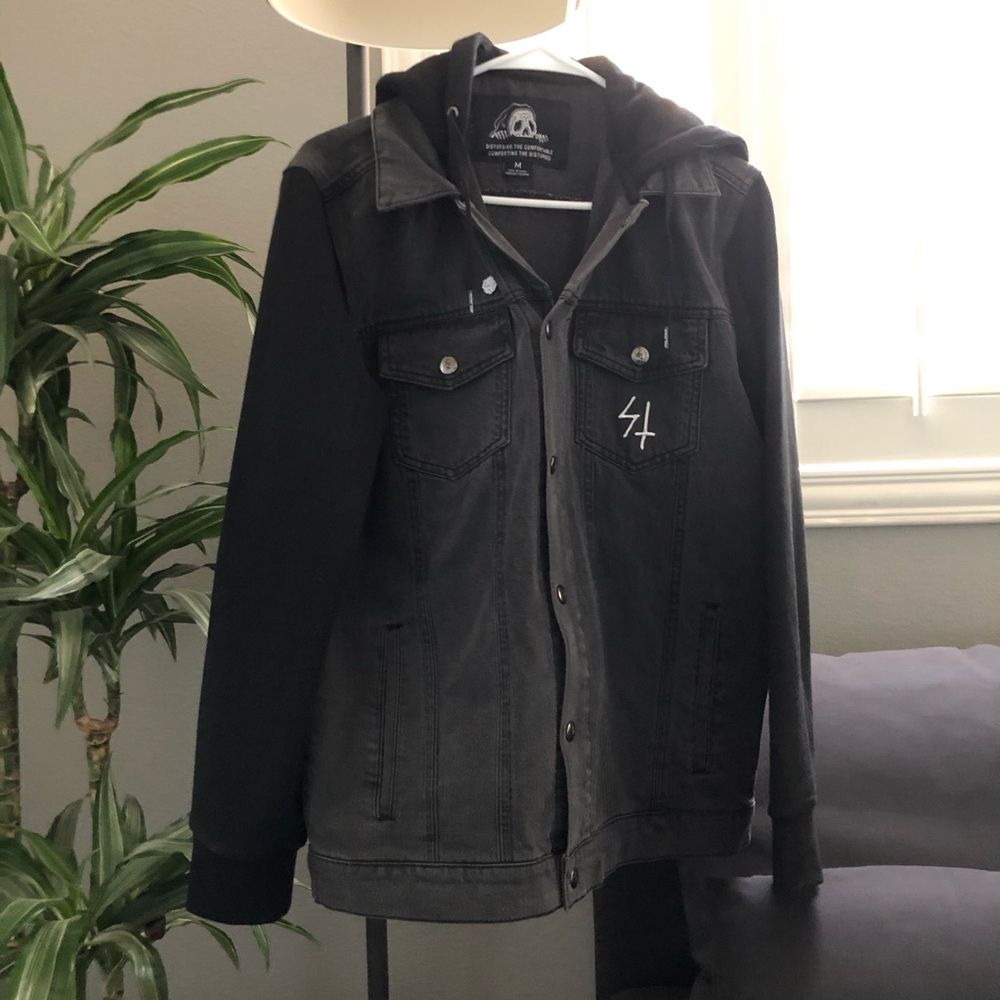 Like New Sketchy Tank Denim Jacket